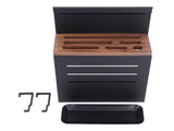 Wall Mount Cutlery Block Rack Aluminium Alloy Multifunctional Kitchen Cutlery Holder Utensil V1294-YM0901-3118240192012