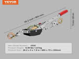VEVOR Power Puller Come Along Winch 2 Ton 4409 lbs Heavy Duty Pull Hoist 2 Hooks V952-GSSKJXQGSS2TN513MV0