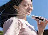 Portable Clip on Fan with 5 Speeds & LED Light, Rechargeable Hands-Free Waist Clip Fan for Shirt, V1370-AZ4-13378