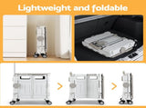 Emajin Shopping Trolley Cart 75L Foldable White ST-75L-PLA-WH