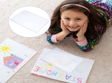 3-Piece Transparent Gel Printing Plate Set Reusable for Monoprinting and Art Projects V1192-AZ-W-33038