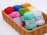 10-pack Cotton Yarn 150g MultiColor, for Knitting and Crochet V1237-ZY-506-0462