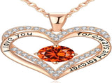 18K Rose Gold Necklaces for Women, 925 Sterling Silver Gifts for Mothers Day, Jewelry for Wife Mom V1164-325770