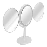 LED Makeup Mirror Folding Rotatable Mirror Touch Cosmetic Mirror for Bedroom Dressing RoomWhite V1294-YM0710-3116210058111