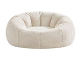 Artiss Bean Bag Chair Cover Soft Faux Fur Beanbag Cover Large Round Stuffed Animal BD-COVER-ROUND-BE