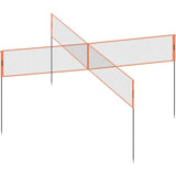 4-Way Net, Adjustable Height Badminton Net Set for Backyard Beach Lawn, Outdoor Portable V952-SFPQW1414YC0XFM07V0