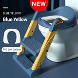 NEW Potty Training Toilet With Step Stool Ladder & Soft Seat For Toddlers & Kids V1188-MS-730-033