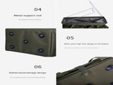 Green Heavy Duty Foldable Outdoor Camping Storage Box - Oxford Cloth Collapsible Gear Organizer Tote V888-ELOSUNG32736