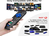 (Pack of 4) 2 Pack Replaced Control only for Roku TV, 2 Pack Control Cover for Roku V1188-WTJ-FR-21030