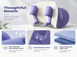 Wireless Neck and Shoulder Kneading Massage Pillow with Heat, Multi-Position Body Relaxation Device V1341-ZY-5PHDS6LG-LAVENDER