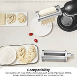 Kitchee Pasta Noodle Maker Roller Cutter Attachments - Compatible with KitchenAid Mixer V238-SUPDZ-41021510975568