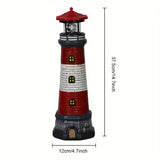Retro Solar Lighthouse Lamp, Rotating Light & Shadow, Ambiance Essential for Patio & Camping V1385-TYLDT-WU-925-005