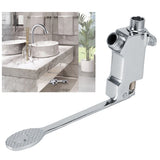 G1/2 Thread Copper Floor Mount Foot Pedal Valve Accessory for Bathroom Basin Faucet V1294-YM0901-3112200103911