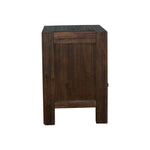 Bedside Table 2 drawers Night Stand Solid Wood Acacia Storage in Chocolate Colour V43-BST-NOW-CHK