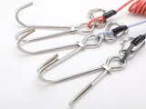 Red Pro 316 Stainless Steel Diving Reef Hook - Single, Double Combo Pack - Current Hook with Coiled V888-ELOSUNG27434