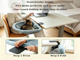 Adjustable Cat Hammock for Desk, Folding Cat Bed with Soft Faux Fur Liner and Breathable Mesh, V1341-ZY-RP7JNL77