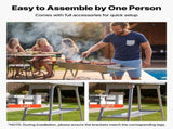 Foldable Charcoal Grill, 0.16 m Portable Charcoal Barbecue Grill with Liftable Charcoal Tray & Side V952-TLCTZDKZTKBXI2GZV001V0