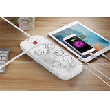 Huntkey 6-Outlet Surge Protector with 2 USB Charging Outlets V28-PSUHUNSAC607