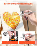 VEVOR Airbrush Kit Air Brush Kit 1/6 HP Air Compressor Airbrush Tip Hose Tank V952-JCBTZ2G1AGYQM4FMN001V3