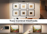 Wall Picture Light, 24in-Powered Gallery Light for Artwork, CCT Dimmable Rechargeable V1171-CB-TR-BPL-1-USB-RM-60CM
