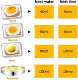 Electric Egg Cooker Steamer with Timer Auto Shut-Off 14 Egg Capacity 350W Double Layer V1258-DP02-BOL-392