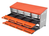2 Tiers Chicken Nesting Boxes, 8 Compartments, Metal Egg Laying Boxes with Protective Collection V952-JSCDX3045INCK7SDC002V0