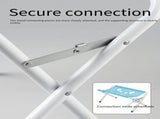 Blue Foldable Pet Grooming Hammock Stand with Adjustable Ribbon & Reinforced Frame - 8-Hole Mesh V888-ELOSUNG55725