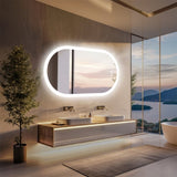 1000x500mm LED Bathroom Mirror Oval Anti-Fog Dimmable Wall Mount V178-66709