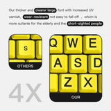 Keyboard Wired Keyboard - Yellow Large Character Keyboard For Elderly,High Compatibility USB V1369-AZ3-W-15895