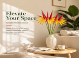 10Pcs Bird of Paradise Artificial Plant, 22 inch Hawaiian Tropical Flowers Faux Flowers Bouquet for V1192-AZ-W-17333