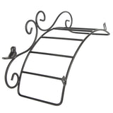 Garden Hose Holder Black Multifunction Antique Style Bird Brackets Water Pipe Storage V1294-YM0523-3111210364411