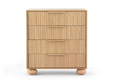 Artiss 4 Chest of Drawers Dresser Tallboy Pine FUR-Z-CDR-03-4D-WD-AB