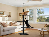 CARLA HOME Floor to Ceiling Cat Tree Tower with Adjustable Height 230-286cm for Indoor Cats V178-36389