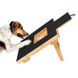 Large Dog Scratch Board with Dog Treat Drawer, Dog Scratch Pad for Nails & Replace Sandpapers V1370-AZ4-03807