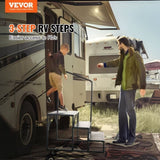 RV, 3-Step RV Stairs, 199.58KGS Load Capacity, Thickened Carbon Steel, With Handrail, Non-Slip V952-FCBTGDKHJG3JJF4MLV0