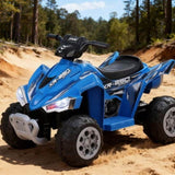 Rigo Kids Ride On Car ATV Quad Motorbike Electric Outdoor Toys 12V Blue RCAR-ATV-XL-BU