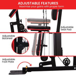 Powertrain JX-89 Multi Station Home Gym 68kg Weight Cable Machine HGM-89F-JX