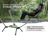 Portable High-Back Camping Chair Khaki V728-OBA1005008315454065