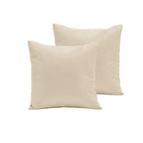 Pair of Polyester Cotton European Pillowcases Ecru V442-END-PILLOWC-POLYCOTTON-ECRU-EU