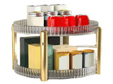 Makeup Storage Holder Rack Transparent 2 Tier Multifunctional Countertop Cosmetic Organizer for Home V1294-YM0901-3117240146011