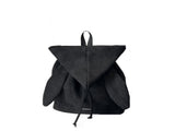 Black Suede Drawstring Backpack - Lightweight Convertible with Top Handle - Casual Daypack for Women V888-ELOSUNG56322-1