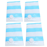 Travel Vacuum Bag Reusable Clothes Quilt Blanket Storage Bags with 3.5cm Air Inlet80x60cm V1294-YM0901-3113200210413