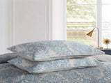100% Cotton Blue Silver Damask Bloom Coverlet Bedspread Set V745-MMPAC060966Q13U