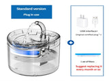 Standard Version Pet Water Fountain with USB Interface and Certified Plug Transparent Design V888-ELOSUNG100031