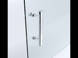 40mm Adjustable Contemporary Corner Sliding Chrome Shower Screen 90x92cm V63-848761