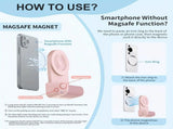 Magnetic Phone Photography Grip Compatible with iPhone & Android, 360&deg Fill Light with Bluetooth V1232-SJPZSB001