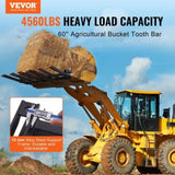 Clamp on Debris Forks to 1500 mm Bucket, 2000 kg Capacity Heavy Duty Clamp on Pallet Forks Bucket, V952-NYCDCC600000OIKRTV0