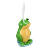 Frog Shape Toilet Brush Creative Bathroom Cleaning Brush with Holder Bowl Standing Toilet Brush Set V1294-YM0523-3117220058011
