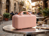 Hard Shell Makeup Case, 11.8 x 8.5 inch Portable Travel Toiletry Organizer, Waterproof Cosmetic Bag V1366-AZ2-W-25272