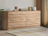 Artiss 6 Chest of Drawers - VEDA Pine FURNI-N-CDR-01-WD-AB